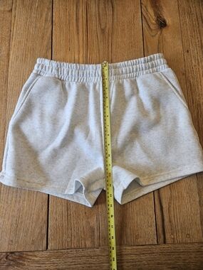 Moral Society Women's Casual Elastic Waist Heather Gray Shorts